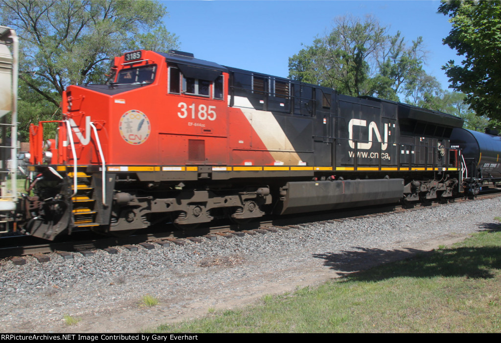 CN ES44AC #3185 - Indigenous Relations logo